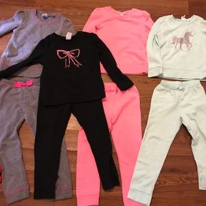 5t girls sweat suit sets